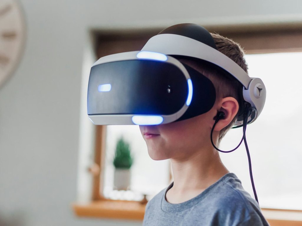 Virtual reality classrooms replacing traditional textbooks.
