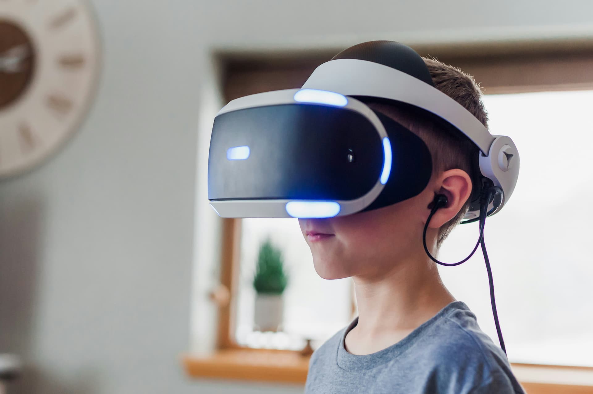 Virtual reality classrooms replacing traditional textbooks.